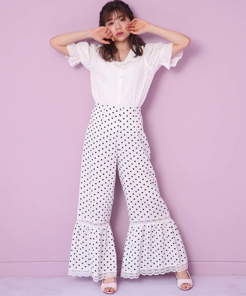 one after another NICE CLAUP(ワンアフターアナザーナイスクラップ)の「ロマンティックブラウス(シャツ/ブラウス・レディース・ホワイト/ブラック/レッド・FREE)」の21枚目の写真