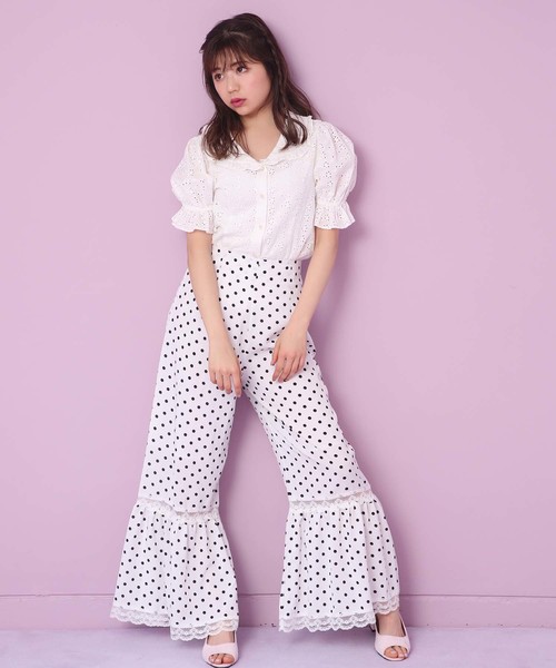 one after another NICE CLAUP(ワンアフターアナザーナイスクラップ)の「ロマンティックブラウス(シャツ/ブラウス・レディース・ホワイト/ブラック/レッド・FREE)」の20枚目の写真