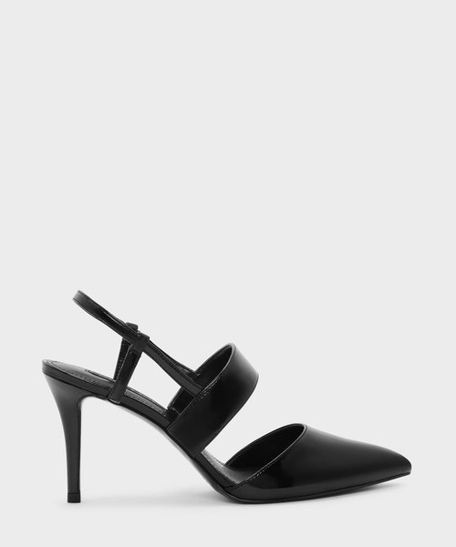 CHARLES & KEITH(チャールズ & キース)の「ポインテッドスリンングバックヒール / POINTED SLINGBACK HEELS(パンプス・レディース・ブラウン系その他/オレンジ/ブラック・24.5cm/22.5cm/23.5cm/23cm/25.5cm/25cm)」の2枚目の写真