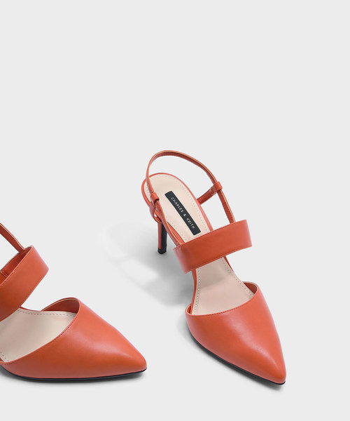 CHARLES & KEITH(チャールズ & キース)の「ポインテッドスリンングバックヒール / POINTED SLINGBACK HEELS(パンプス・レディース・ブラウン系その他/オレンジ/ブラック・24.5cm/22.5cm/23.5cm/23cm/25.5cm/25cm)」の17枚目の写真
