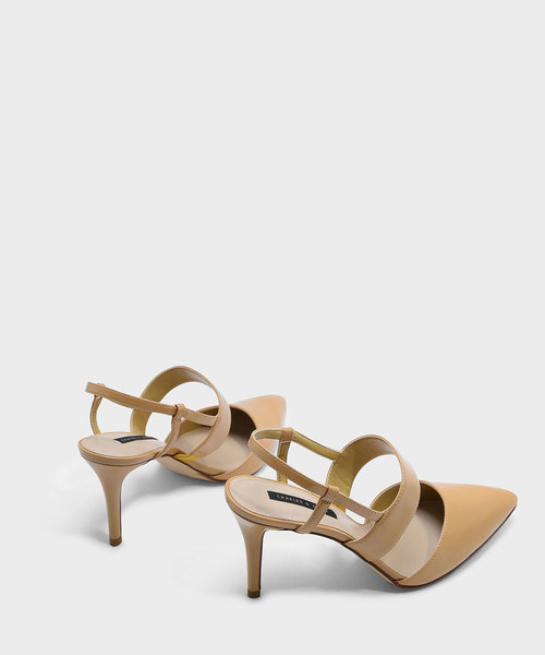 CHARLES & KEITH(チャールズ & キース)の「ポインテッドスリンングバックヒール / POINTED SLINGBACK HEELS(パンプス・レディース・ブラウン系その他/オレンジ/ブラック・24.5cm/22.5cm/23.5cm/23cm/25.5cm/25cm)」の4枚目の写真