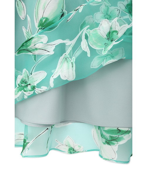 JILL STUART（ジルスチュアート）の「オパールフラワープリントフレアスカート（スカート・レディース・ライトグリーン/ネイビー・0/2/4）」の8枚目の写真