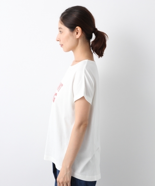 LEPSIM(レプシィム)の「80‘sライクロゴT/SS 802013(Tシャツ/カットソー・レディース・オフホワイト/ブラック/チャコールグレー・FREE)」の11枚目の写真