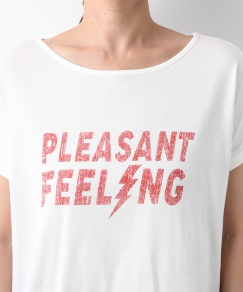 LEPSIM(レプシィム)の「80‘sライクロゴT/SS 802013(Tシャツ/カットソー・レディース・オフホワイト/ブラック/チャコールグレー・FREE)」の13枚目の写真