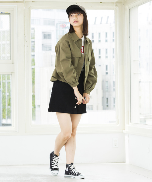 WEGO(ウィゴー)の「WEGO/コーデュロイフロントボタンミニスカート(スカート・レディース・ブラック/ブラウン/ワイン/ベージュ/ピンク/アイボリー・SMALL/MEDIUM/LARGE)」の17枚目の写真