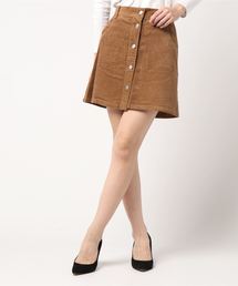 WEGO | WEGO/コーデュロイフロントボタンミニスカート(スカート)