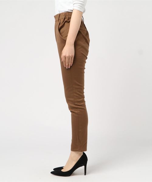 KOBE LETTUCE（コウベレタス）の「[テーパード/ワイド]選べる2typeあったか裏起毛イージーパンツ＊微起毛/ボトムス/レディース[M2299]神戸レタス（その他パンツ・レディース・ブラック/グレー/ブラック系その他/グレー系その他/キャメル/イエロー系その他・FREE）」の12枚目の写真