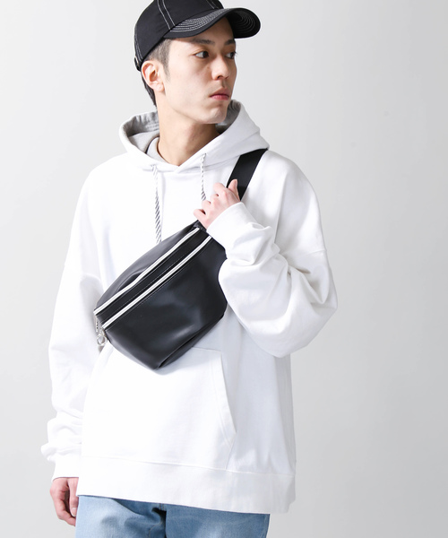 WEGO（ウィゴー）の「WEGO/ダブルZIPリングウエストバッグ（ボディバッグ/ウエストポーチ・レディース・その他1/その他2/ブラック/その他3/シルバー・FREE）」の14枚目の写真