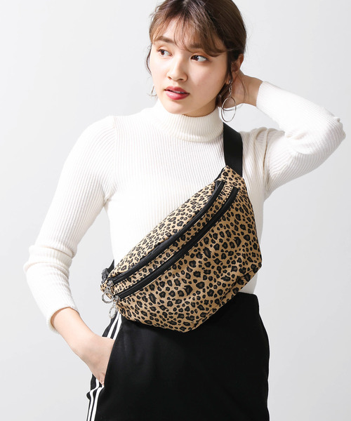 WEGO（ウィゴー）の「WEGO/ダブルZIPリングウエストバッグ（ボディバッグ/ウエストポーチ・レディース・その他1/その他2/ブラック/その他3/シルバー・FREE）」の13枚目の写真