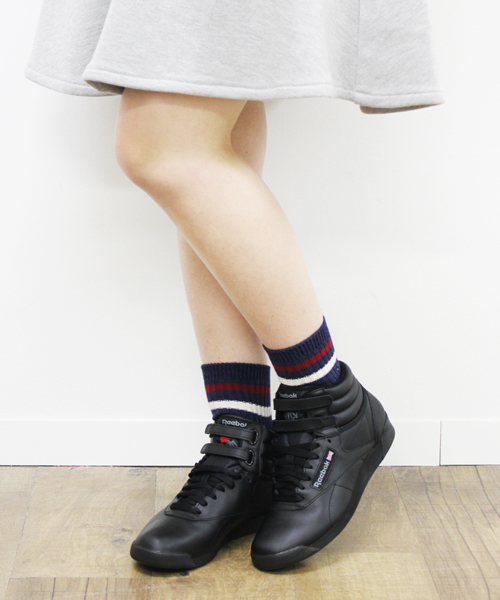 Reebok（リーボック）の「Reebok　FREESTYLE HI（スニーカー・レディース・ブラック/ホワイト・23.5/24/23/24.5）」の12枚目の写真