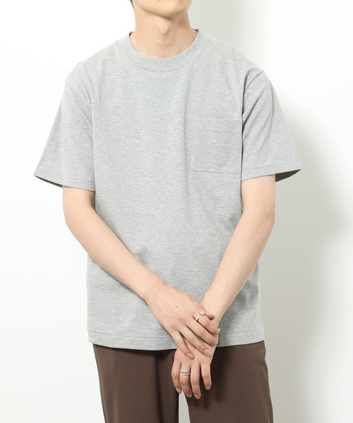 ADAM ET ROPE'(アダムエロペ)の「〈汗染み防止〉スウェットガード ポケットT(Tシャツ/カットソー・メンズ・ホワイト/ブラック/グレー/ブルー系その他・S/M/L)」の4枚目の写真
