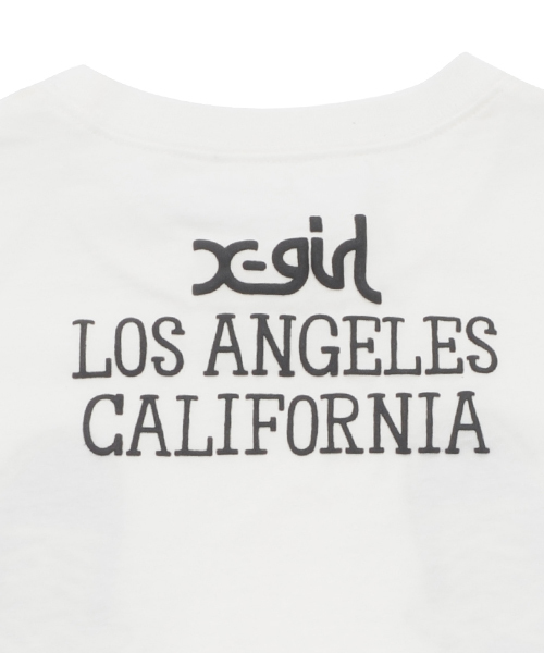 X-girl Stages（エックスガールステージス）の「SMILING SHOES S/S TEE(4T～7T)（Tシャツ/カットソー・キッズ・ホワイト/アッシュグレー/ネイビー・6T/5T/7T/4T）」の6枚目の写真