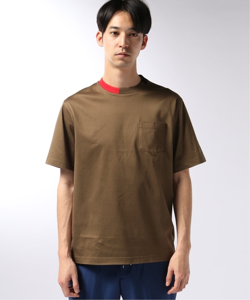 EDIFICE（エディフィス）の「WKED / ウィークエンド ネックドッキングTee（Tシャツ/カットソー・メンズ・ライトグレー/ゴールド/ブラウン系その他・SMALL/FREE/MEDIUM/LARGE）」の9枚目の写真