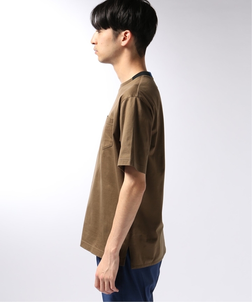 EDIFICE（エディフィス）の「WKED / ウィークエンド ネックドッキングTee（Tシャツ/カットソー・メンズ・ライトグレー/ゴールド/ブラウン系その他・SMALL/FREE/MEDIUM/LARGE）」の11枚目の写真