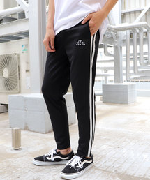 Kappa/ カッパ サイドライン スキニー ワイド ジャージ トラックパンツ