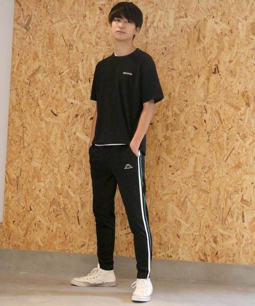 Kappa（カッパ）の「Kappa/ カッパ サイドライン スキニー ワイド ジャージ トラックパンツ（その他パンツ・メンズ・ブラック×ホワイト/ブラック×レッド/ブラック×グリーン/ブラック系その他/ブラック系その他2/グリーン/ブラック/パープル/ブラック系その他3/ホワイト/レッド/レッド系その他/ブラック系その他4/ブラック系その他5/ブラック系その他6/ブラック系その他7/グリーン系その他/イエロー/ブルー・S/M/L/XL/LARGE/X-LARGE/SMALL/MEDIUM/LL(4)/S(1)/L(3)/M(2)/4(XL)/2(M)/3(L)/1(S)）」の22枚目の写真