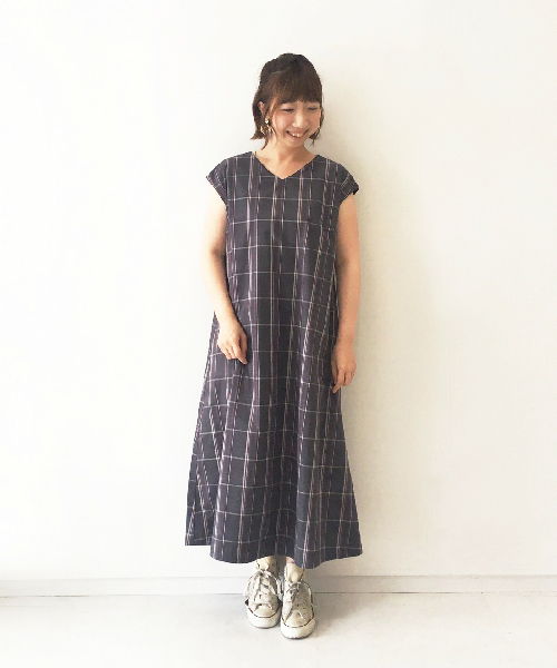 Samansa Mos2 Blue サマンサモスモスブルー の リバーシブルａラインワンピース ワンピース Wear