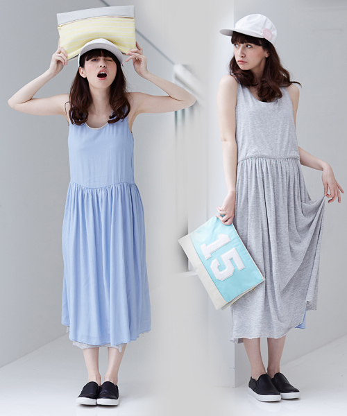 Another Edition(アナザーエディション)の「【WEB限定】ae リバーシブル MAX OP ◆(ワンピース・レディース・ブラック/グレー/ベージュ・フリ-)」の1枚目の写真