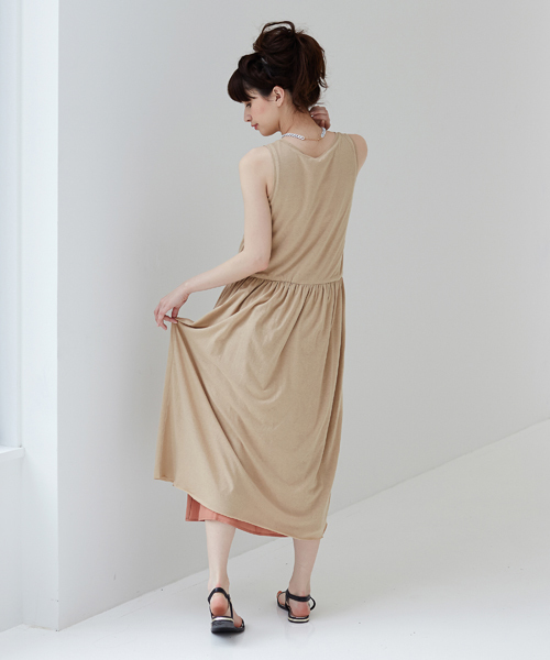 Another Edition(アナザーエディション)の「【WEB限定】ae リバーシブル MAX OP ◆(ワンピース・レディース・ブラック/グレー/ベージュ・フリ-)」の6枚目の写真