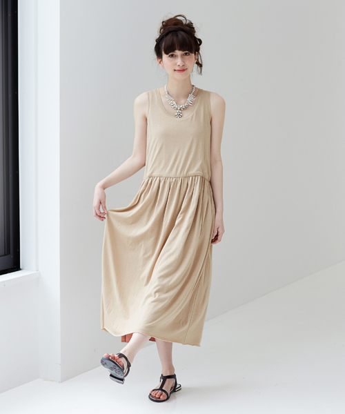 Another Edition(アナザーエディション)の「【WEB限定】ae リバーシブル MAX OP ◆(ワンピース・レディース・ブラック/グレー/ベージュ・フリ-)」の9枚目の写真