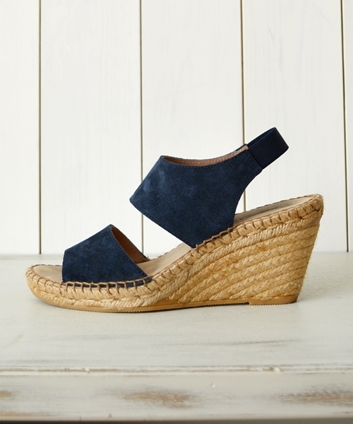 SHIPS for women（シップスフォーウィメン）の「★★CALZANOR:2ストラップジュートウェッジ◇（サンダル・レディース・ベージュ/ネイビー/カモフラージュ・35/36/38/37）」の6枚目の写真