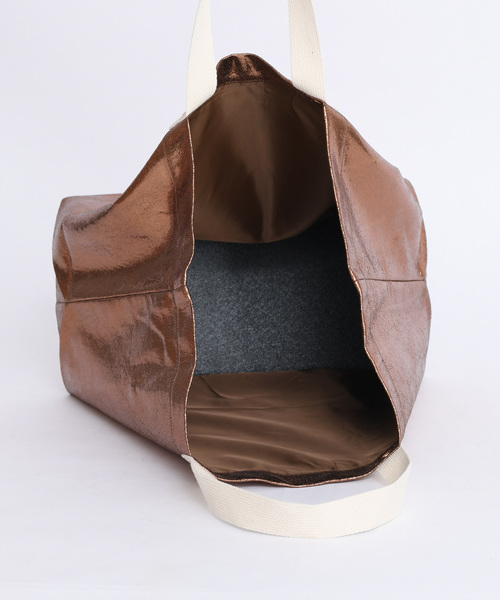 DouDou（ドゥドゥ）の「メタルトートBAG（トートバッグ・レディース・シルバー/ブロンズ/ピンク・ONE SIZE/FREE）」の5枚目の写真