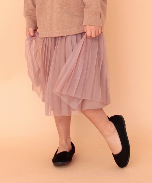 ever closet(エバークローゼット)の「プリーツスカート(スカート)」|ベージュ