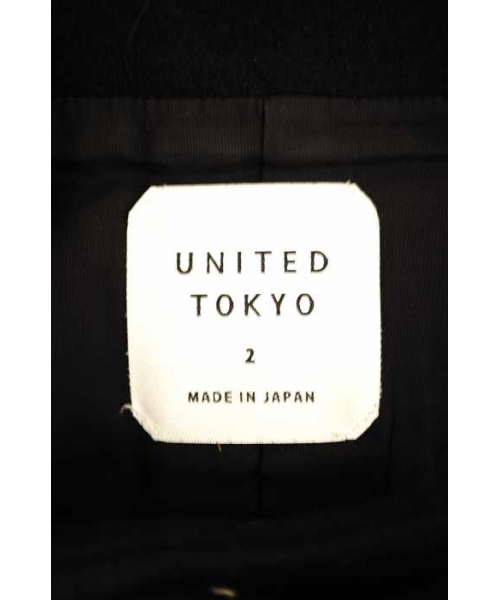 メリノウールスタンドカラーコート UNITED TOKYOメリノウールスタンド