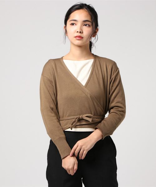 Snow Peak(スノーピーク)の「OG Cotton Cache-Coeur Cardigan(カーディガン/ボレロ・レディース・ブラック/ブラウン/ナチュラル・1/2/4/3)」の2枚目の写真