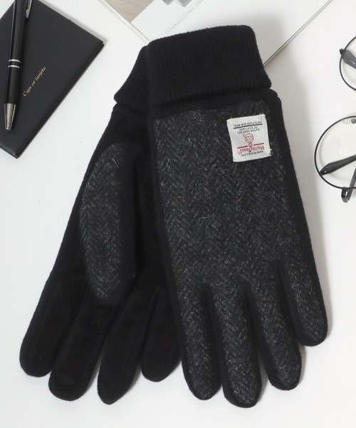 美品です ハリスツイード テーラード バッグナンバー100周年記念【黒