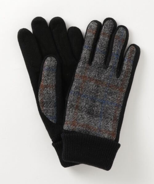 HARRIS TWEED（ハリスツイード）の「Harris Tweed/ハリスツイード ツイード ウール ピッグレザー グローブ/手袋/レディース メンズ（手袋・メンズ・ブラック/ネイビー/グレー/チャコール/グレー系その他/グレー系その他2/グレー系その他4/グレー系その他3/ブルー系その他/グレー系その他5/グレー系その他6/ホワイト系その他/グレー系その他7/ブラック系その他・FREE）」の5枚目の写真