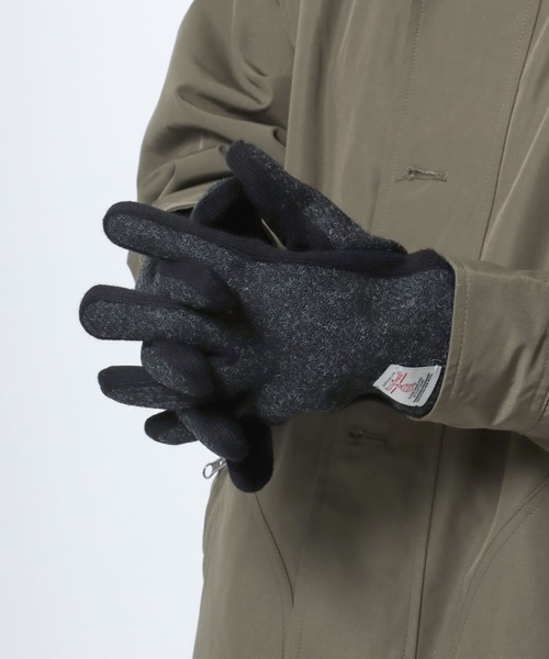 HARRIS TWEED（ハリスツイード）の「Harris Tweed/ハリスツイード ツイード ウール ピッグレザー グローブ/手袋/レディース メンズ（手袋・メンズ・ブラック/ネイビー/グレー/チャコール/グレー系その他/グレー系その他2/グレー系その他4/グレー系その他3/ブルー系その他/グレー系その他5/グレー系その他6/ホワイト系その他/グレー系その他7/ブラック系その他・FREE）」の19枚目の写真
