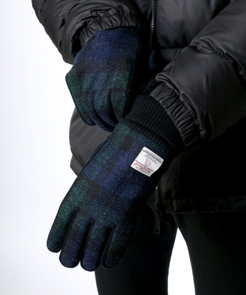 HARRIS TWEED（ハリスツイード）の「Harris Tweed/ハリスツイード ツイード ウール ピッグレザー グローブ/手袋/レディース メンズ（手袋・メンズ・ブラック/ネイビー/グレー/チャコール/グレー系その他/グレー系その他2/グレー系その他4/グレー系その他3/ブルー系その他/グレー系その他5/グレー系その他6/ホワイト系その他/グレー系その他7/ブラック系その他・FREE）」の15枚目の写真