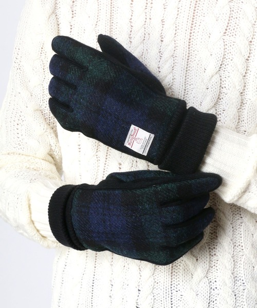 HARRIS TWEED（ハリスツイード）の「Harris Tweed/ハリスツイード ツイード ウール ピッグレザー グローブ/手袋/レディース メンズ（手袋・メンズ・ブラック/ネイビー/グレー/チャコール/グレー系その他/グレー系その他2/グレー系その他4/グレー系その他3/ブルー系その他/グレー系その他5/グレー系その他6/ホワイト系その他/グレー系その他7/ブラック系その他・FREE）」の16枚目の写真