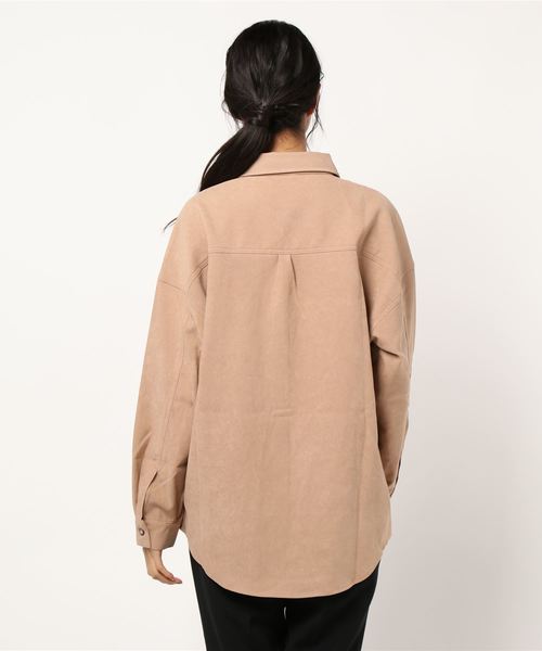 archives(アルシーヴ)の「【setupにも】ポケットチュニックBIGシャツ(シャツ/ブラウス・レディース・ベージュ/ブラウン/ブルー/アイボリー・MEDIUM)」の6枚目の写真