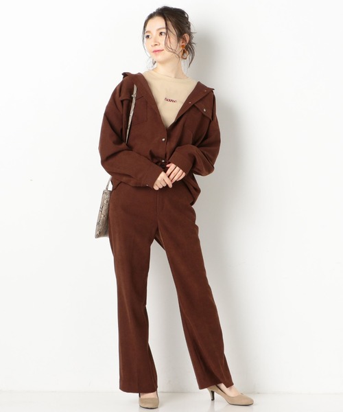 archives(アルシーヴ)の「【setupにも】ポケットチュニックBIGシャツ(シャツ/ブラウス・レディース・ベージュ/ブラウン/ブルー/アイボリー・MEDIUM)」の9枚目の写真