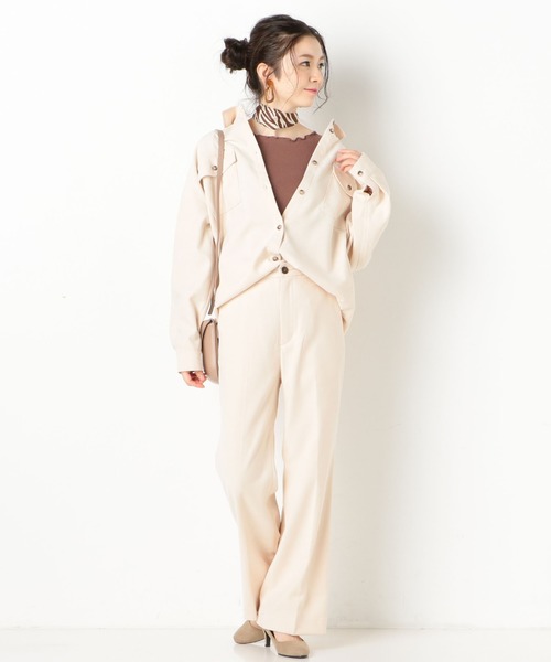 archives(アルシーヴ)の「【setupにも】ポケットチュニックBIGシャツ(シャツ/ブラウス・レディース・ベージュ/ブラウン/ブルー/アイボリー・MEDIUM)」の8枚目の写真