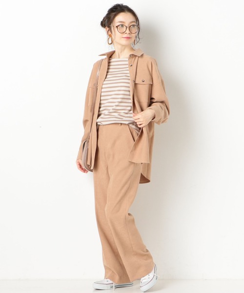 archives(アルシーヴ)の「【setupにも】ポケットチュニックBIGシャツ(シャツ/ブラウス・レディース・ベージュ/ブラウン/ブルー/アイボリー・MEDIUM)」の7枚目の写真