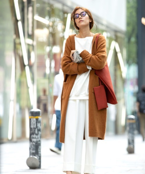 marjour（マージュール）の「HOODED KNIT CARDIGAN（カーディガン/ボレロ・レディース・アイボリー/キャメル・MEDIUM）」の14枚目の写真