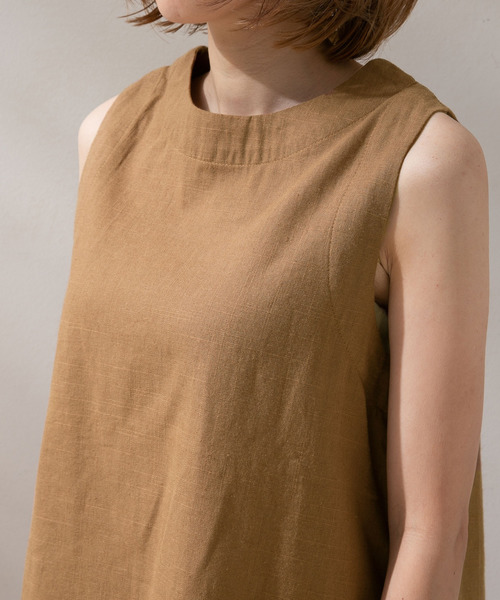 rectangle（レクタングル）の「コットンリネンセットアップ（その他パンツ・レディース・ブラック/キャメル・MEDIUM）」の10枚目の写真