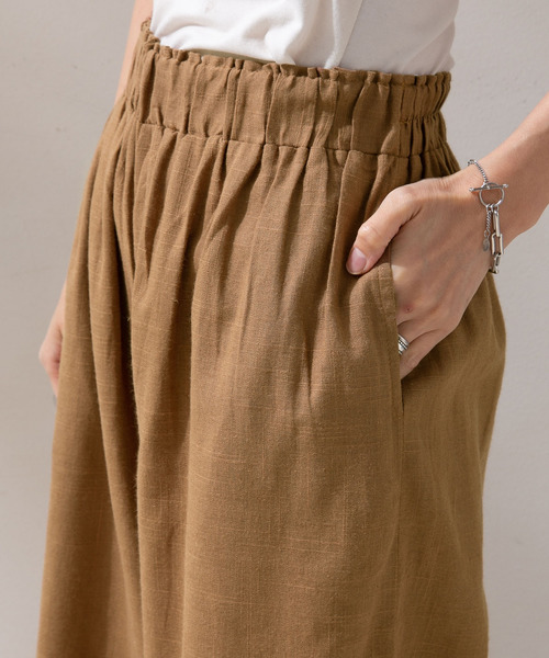 rectangle（レクタングル）の「コットンリネンセットアップ（その他パンツ・レディース・ブラック/キャメル・MEDIUM）」の13枚目の写真