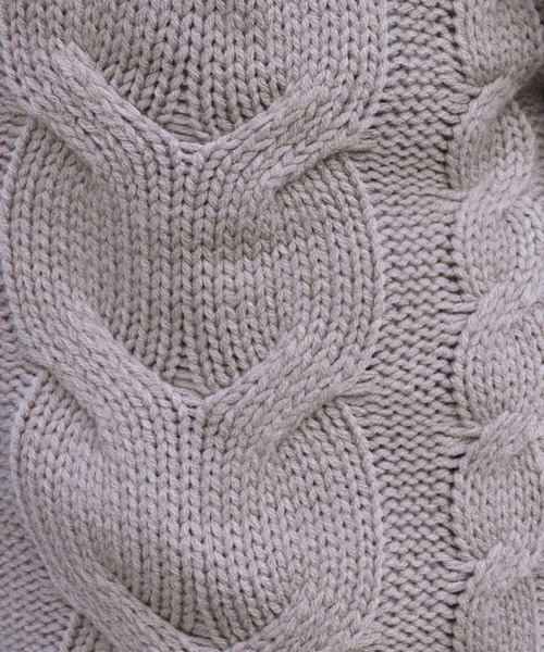 PairPair（ペアペア）の「裏地付きケーブルニットカーデ（その他アウター・レディース・ベージュ/モカ/アイボリー・FREE）」の21枚目の写真