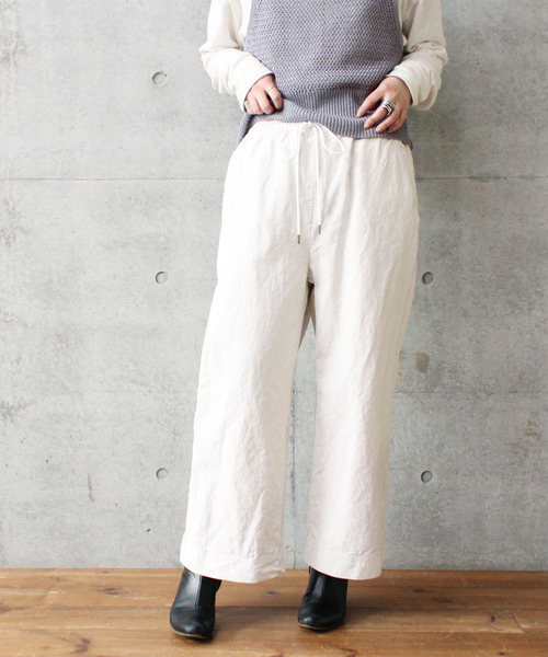 白顔料ワッシャーイージーワイドパンツ その他パンツ Caph カーフ のファッション通販 Zozotown
