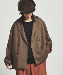 MAISON SPECIAL | 《ユニセックスアイテム》コンパクト2WAYストレッチプライムオーバーダブルジャケット 【MAISON SPECIAL/メゾンスペシャル】■セットアップ対応■(テーラードジャケット)