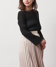 natural couture | 細プリーツシフォンメローTブラウス(シャツ/ブラウス)