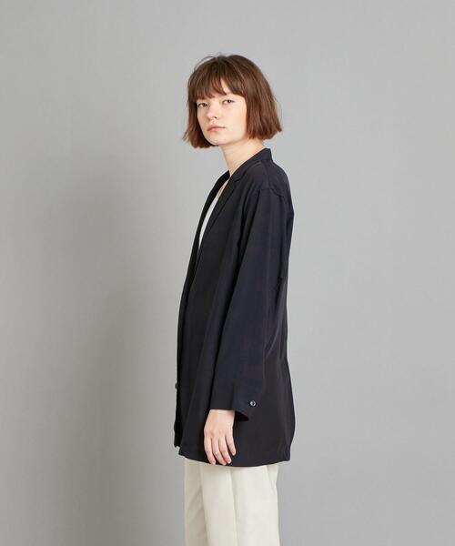 Steven Alan（スティーブンアラン）の「＜Steven Alan＞OPEN COLLAR SHIRT/シャツ о（シャツ/ブラウス・レディース・ライトピンク/ホワイト/ネイビー・MEDIUM/SMALL）」の6枚目の写真