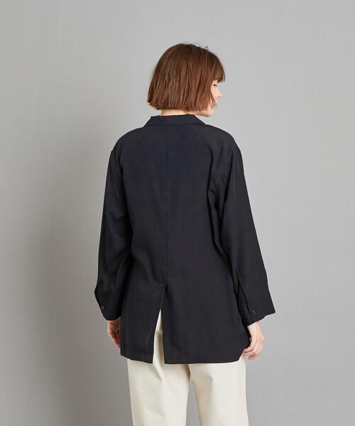Steven Alan（スティーブンアラン）の「＜Steven Alan＞OPEN COLLAR SHIRT/シャツ о（シャツ/ブラウス・レディース・ライトピンク/ホワイト/ネイビー・MEDIUM/SMALL）」の5枚目の写真