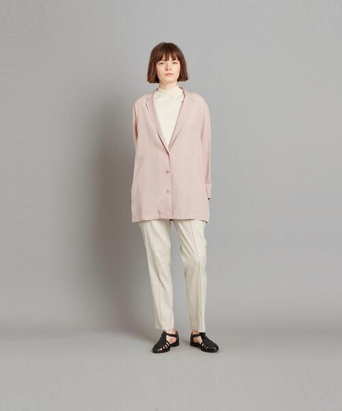 Steven Alan（スティーブンアラン）の「＜Steven Alan＞OPEN COLLAR SHIRT/シャツ о（シャツ/ブラウス・レディース・ライトピンク/ホワイト/ネイビー・MEDIUM/SMALL）」の14枚目の写真