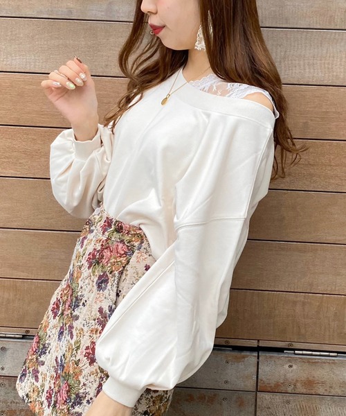 apres jour（アプレジュール）の「ワンショル裏毛プルオーバー【ZOZOTOWN限定アイテム】（スウェット・レディース・アイボリー/ブラック/モカ/ミント/ラベンダー・フリー）」の10枚目の写真