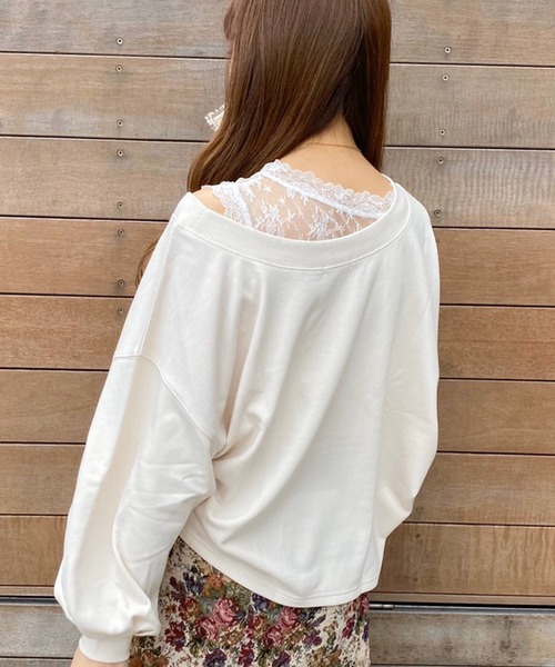 apres jour（アプレジュール）の「ワンショル裏毛プルオーバー【ZOZOTOWN限定アイテム】（スウェット・レディース・アイボリー/ブラック/モカ/ミント/ラベンダー・フリー）」の13枚目の写真